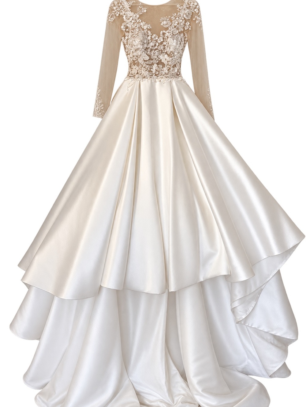 Monique Lhuillier - Bliss Ivory Wedding Dress with Lace